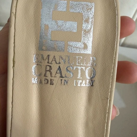 Emanuele Crasto Size 38 Leather Slides - Picture 8 of 12